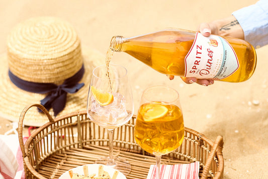 Spritz des Dunes : un spritz sans alcool prêt à boire, solaire et unique
